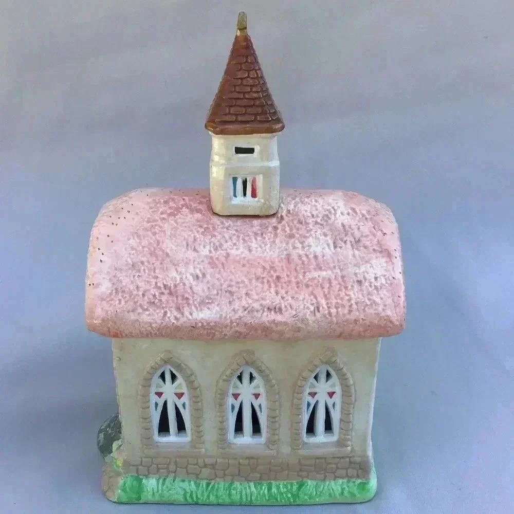 Vintage Hopalong Hollow Pink Rootop House